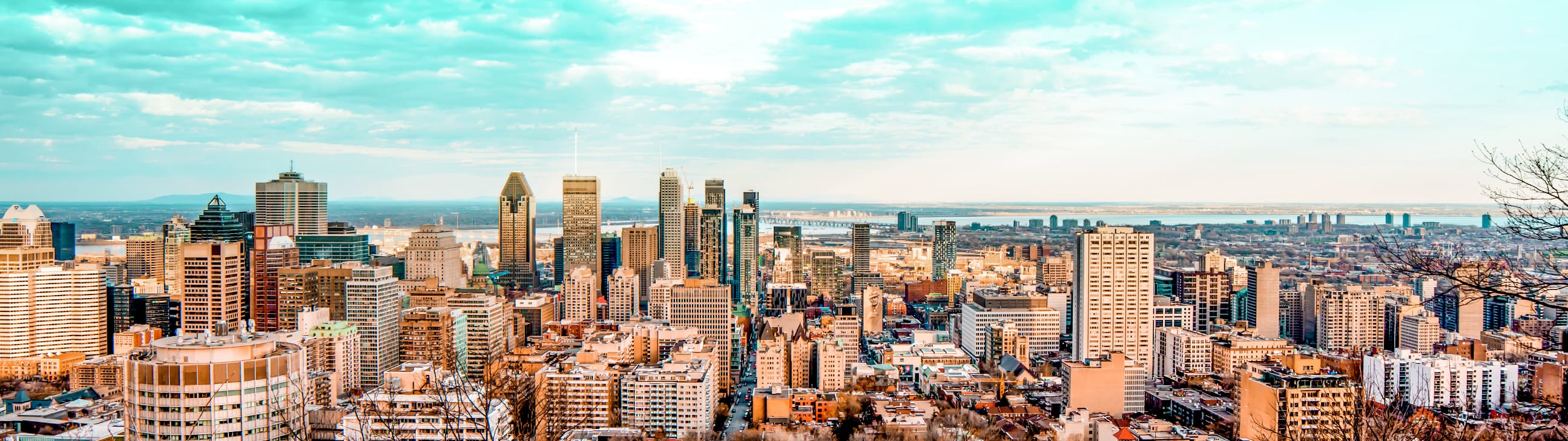 City skyline of the city, Montreal, Quebec, Canada